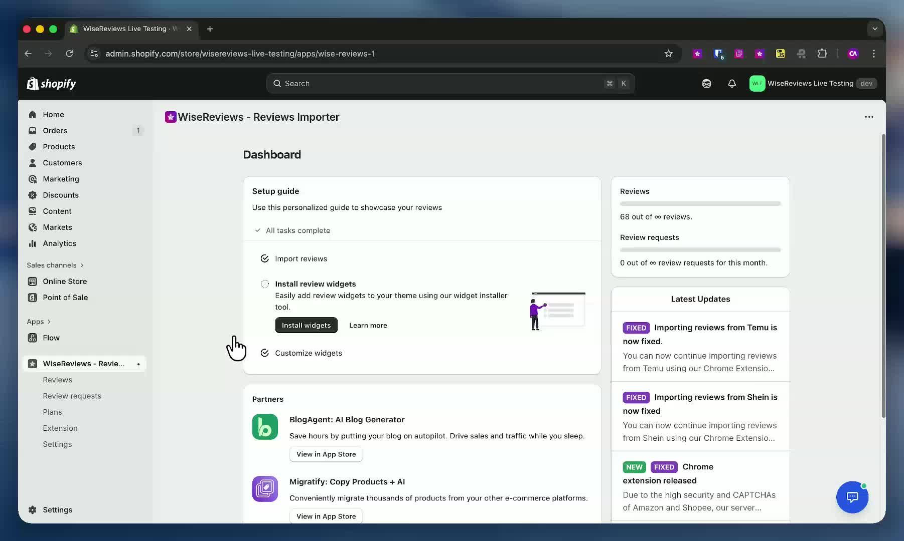 Watch: setting up featured reviews (short video)
