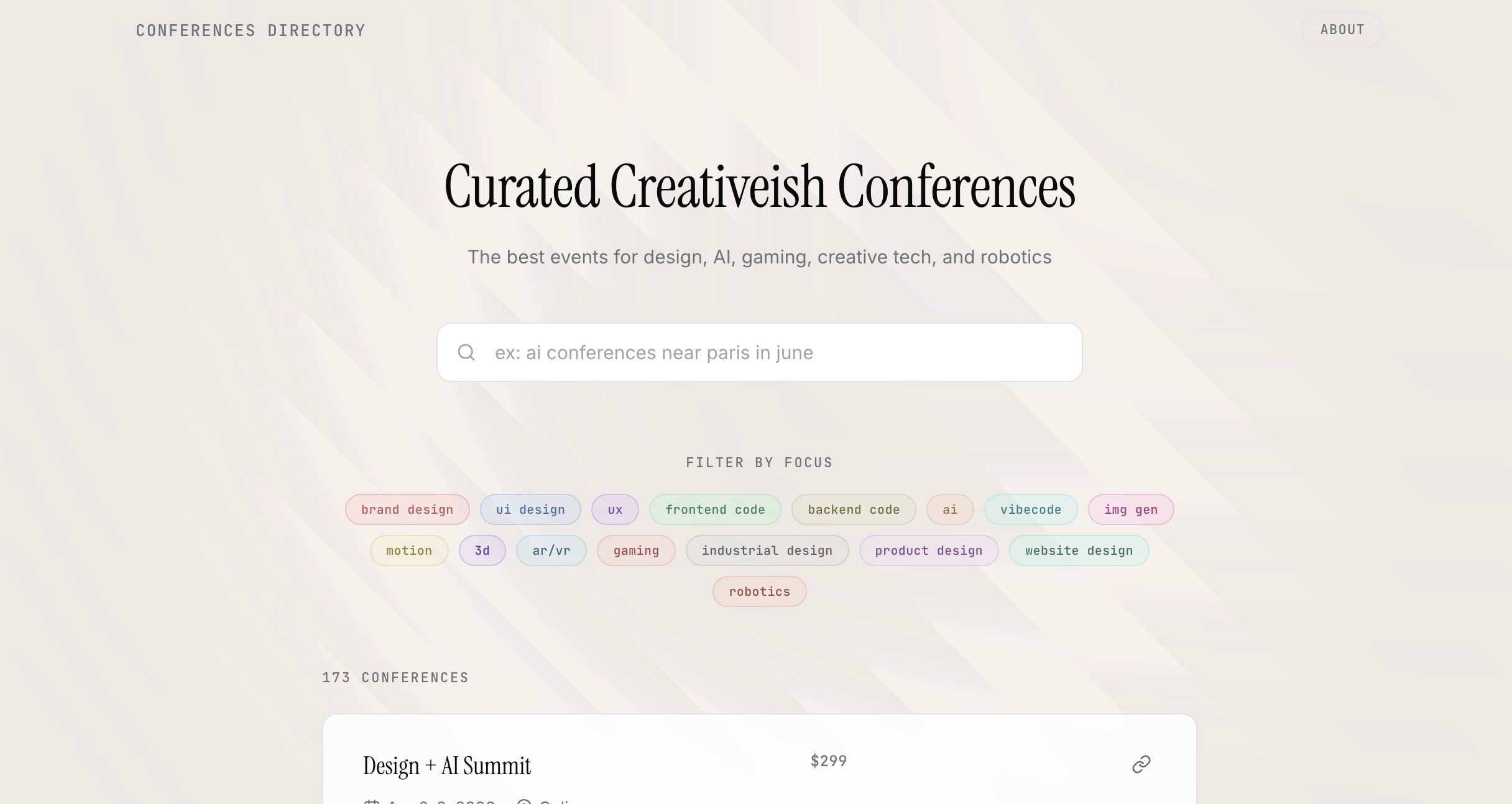 Conferences directory